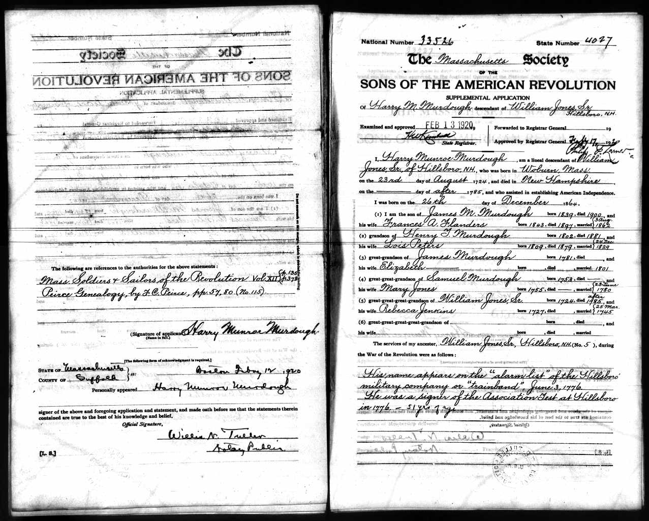 U.S., Sons of the American Rev Membership App, 1889-1970